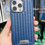 Polo Leather Textured Case Vertical Line Edition - Blue