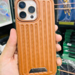 Polo Leather Textured Case Vertical Line Edition - Brown