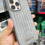 Polo Leather Textured Case Vertical Line Edition - Natural Titanium