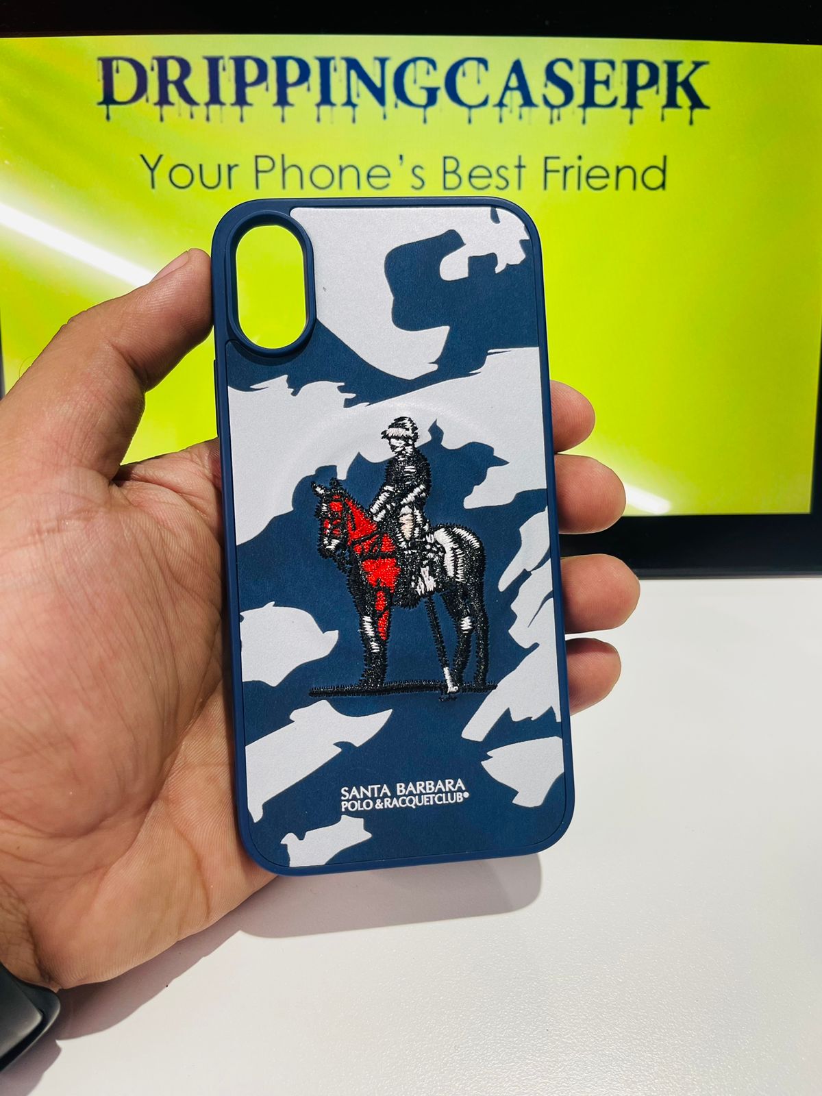 Santa Barbara Polo & Racquet Club Case – Blue & White (iPhone X / XS)