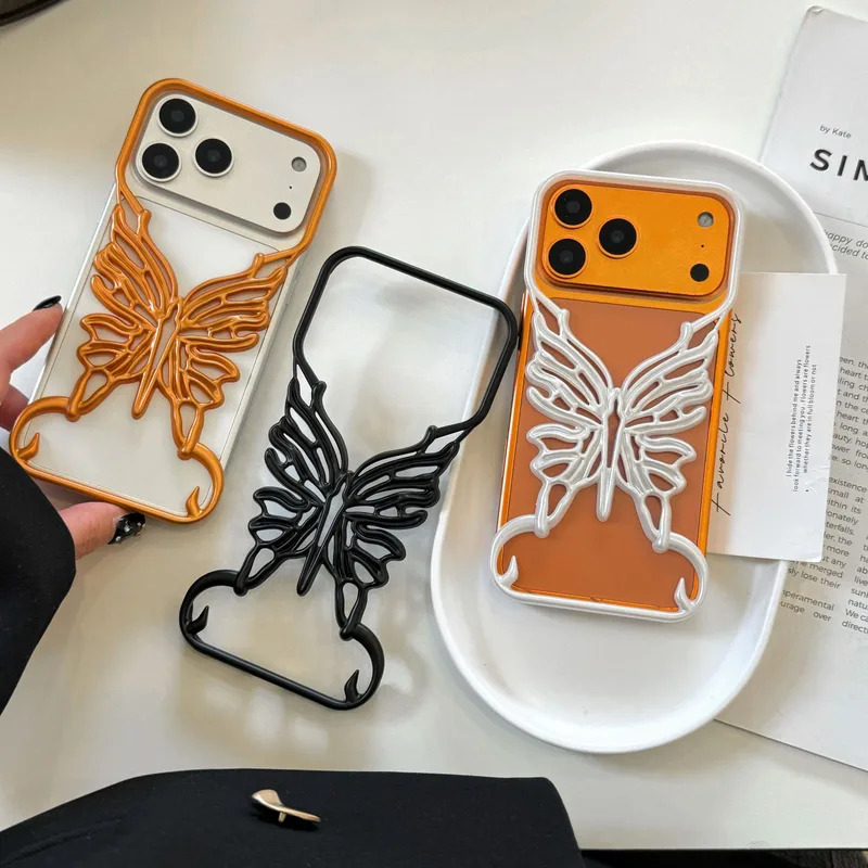 Frameless Hollow Butterfly Case for iPhone