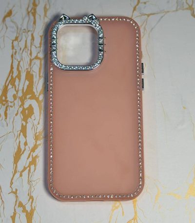 Sparkle Kitty Diamond Case Peach