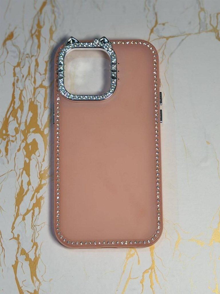 Sparkle Kitty Diamond Case Peach